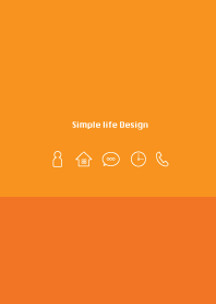 Simple life design -summer orange-