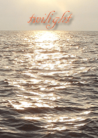 The golden dusk sea! Attract money.