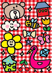 リロちゃん（赤チェック）