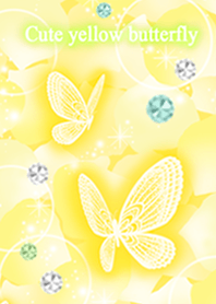 Cute yellow butterfly.