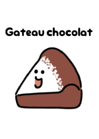 Cute gateau chocolate theme