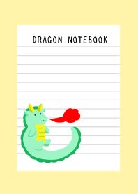 DRAGON NOTEBOOK-LIGHT YELLOW