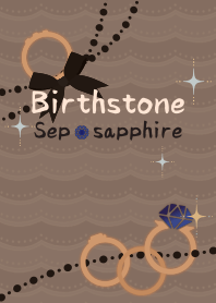 Birthstone ring (Sep) + silver [os]