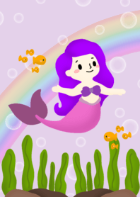 light purple mermaid
