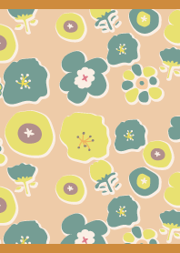 Northern Flowers on brown