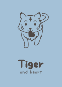 Tiger & heart Smoke blue