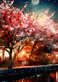 美しい夜桜の着せかえ#676