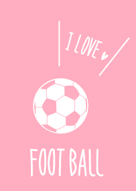 我愛足球。 粉色主題 WV