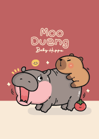 หมูดึ๋งฮิปโป : สีแดง