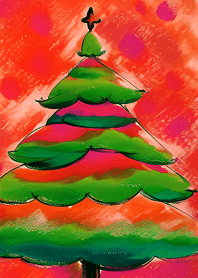 兒童塗鴉-聖誕節快樂(紅色)