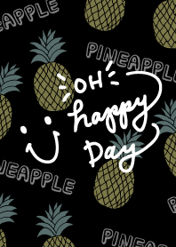 Smile pineapple - black4-