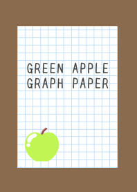 GREEN APPLE GRAPH PAPER-BROWNj