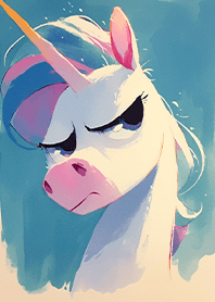 A unicorn that looks down on you