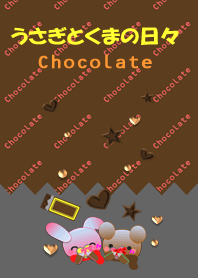 Rabbit and bear daily<Chocolate>