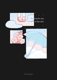 日系 - 愛情故事｜下雨天女孩深色版