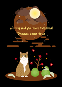 happy mid-Autumn Festival(Orange cat)