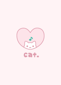 Cat Musical note - Pink