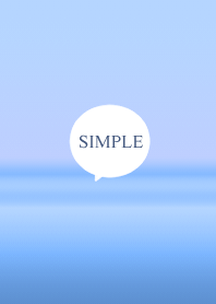 綺麗なブルー。SIMPLE。