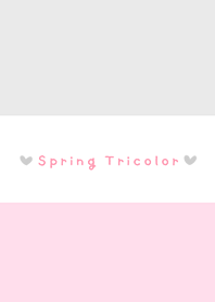 Spring Tricolor*pink and gray