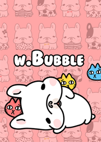French Bulldog-White Bubble