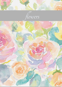 Pastel Roses3 on white