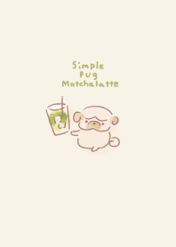 Simple Pug Matcha Latte Beige