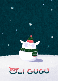 Owl GUGU Christmas snowman