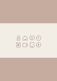 シンプル（beige brown)V.647