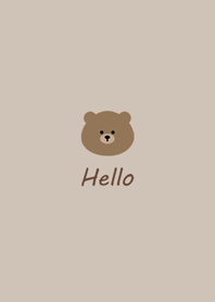 極簡約˙熊熊(咖啡色)