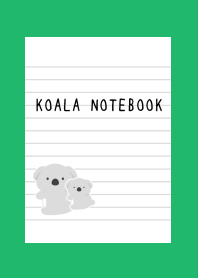 KOALA NOTEBOOK-GREEN-WHITE
