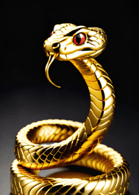 Prosperous Golden Snake db73C8