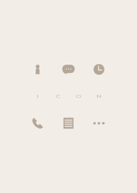 Simple Icon - BROWN and KHAKI -