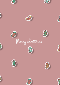 christmas socks2 - pale pink