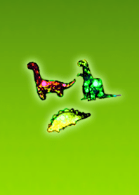 Galaxy Dinosaur Yellow Green