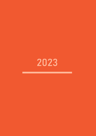 มินิมอล 2023˙สีส้มสดใส