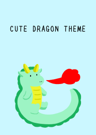 CUTE DRAGON THEME-LIGHT BLUE