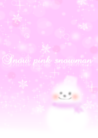 Snowman pinksnow