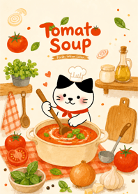 Tomato Soup first, meow later