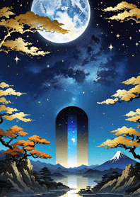 Bright Moon and Dawn 28dFbe