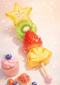 Glossy Tanghulu & Cupcake