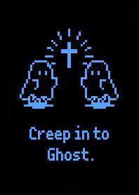 Sheet Ghost Creep in Ghost - B & BLue 1
