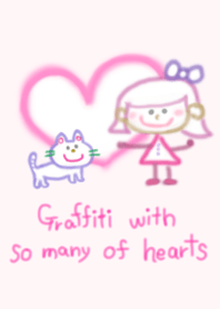 Graffiti with so many of hearts 5