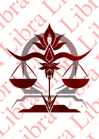 Twelve constellations - Libra3 Red2-