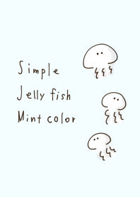 simple jellyfish Mint color.