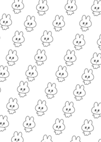 many rabbits (white)