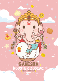 Ganesha & Rooster Zodiac x Wealth