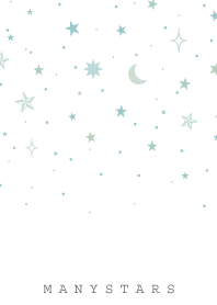 MANY STARS-WHITE LIGHT BLUE 3