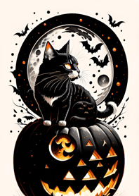 halloween cat Ef932A