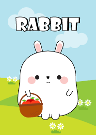 Lovely Fat White Rabbit Theme