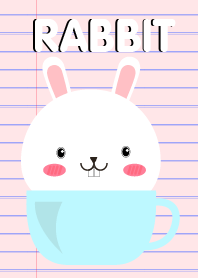 Simple Cute White Rabbit Theme Vr.2